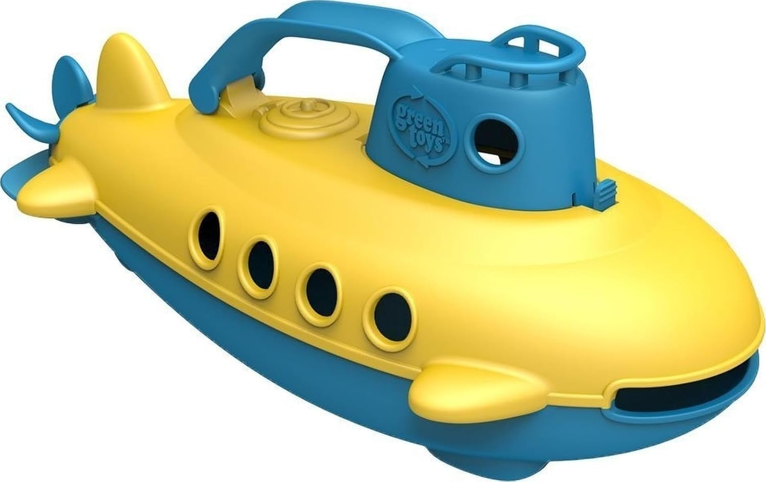 Green Toys Submarine - Bpa, Phthalate Free Blue Watercraft with Spinning Rear Propeller Made from Recycled Materials. Safe Toys for Toddlers