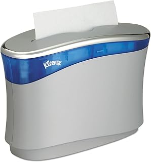 Kleenex® Reveal™ Countertop Folder Towel Dispenser (51904), Soft Grey, 13.3" x 9.0" x 5.2" (Qty 1)