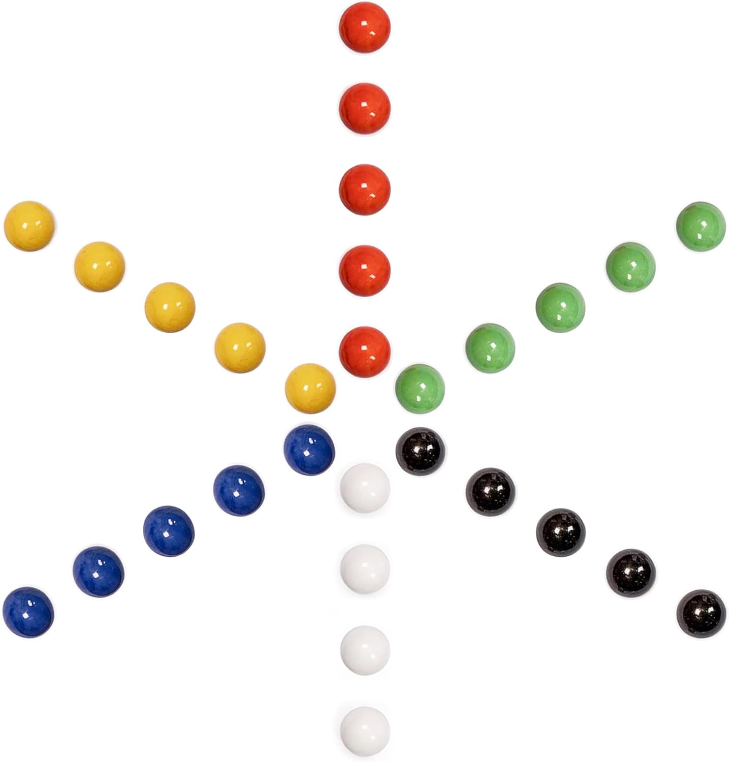 SKEMIX 30 new Solid Color Replacement Marbles Wahoo Aggravation Board game GLASS Wa Hoo