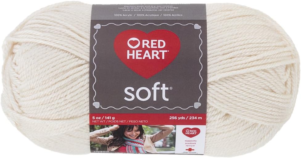 RED HEART Soft Yarn, Off-White
