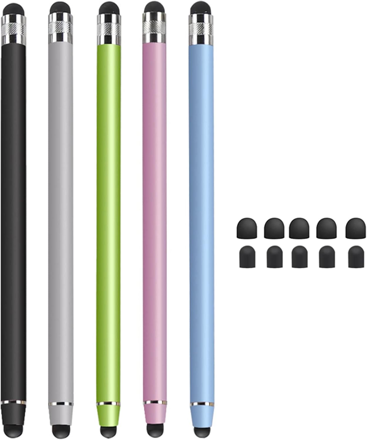 Kafeiya 5 Pcs Stylus for Universal Capacitive Touch Screen Devices - Compatible With Pad Pro, Phone, Galaxy and All Universal Touch Devices