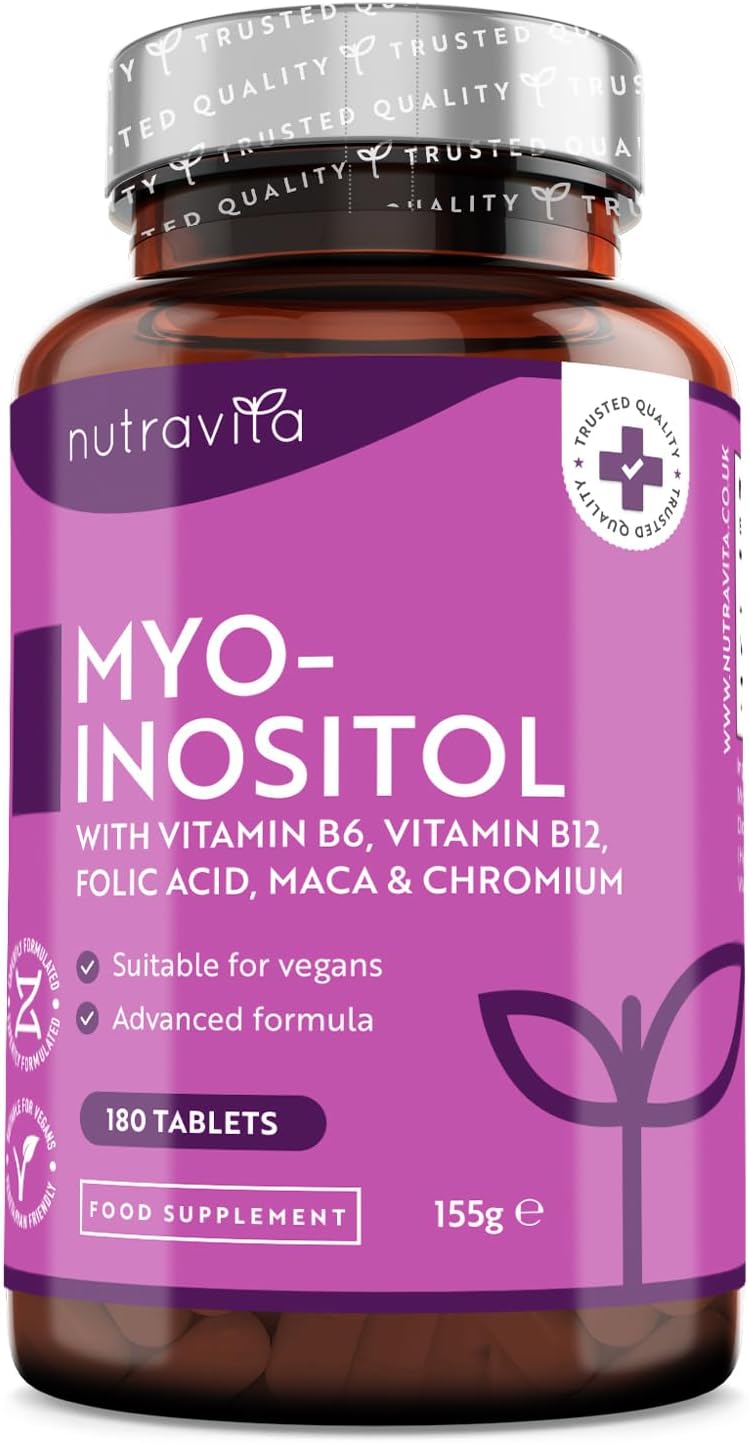 Nutravita Myo-Inositol - 180 Vegan Tablets
