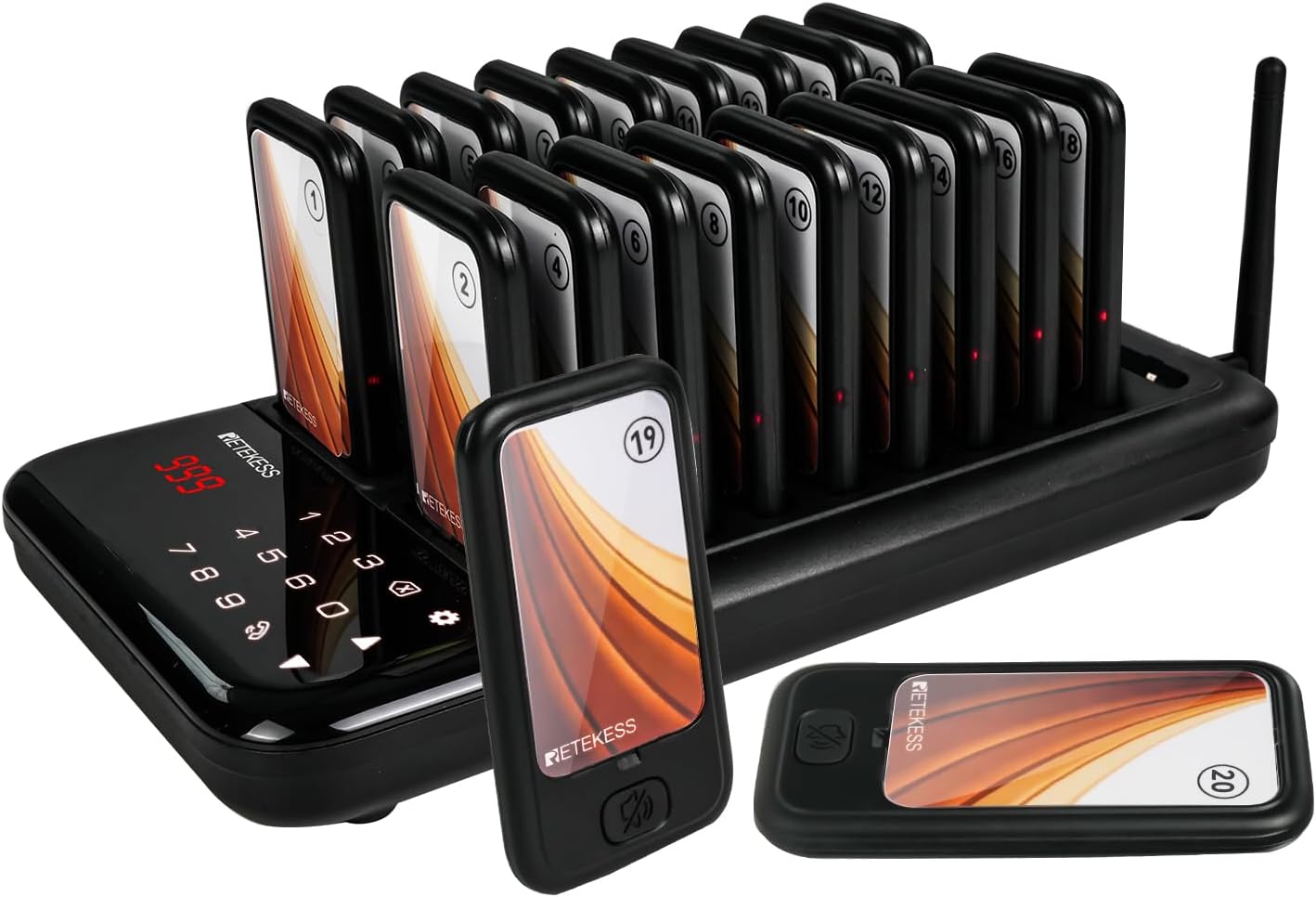 Retekess TD173 Pager System, Restaurant Buzzer System, 20 Pagers