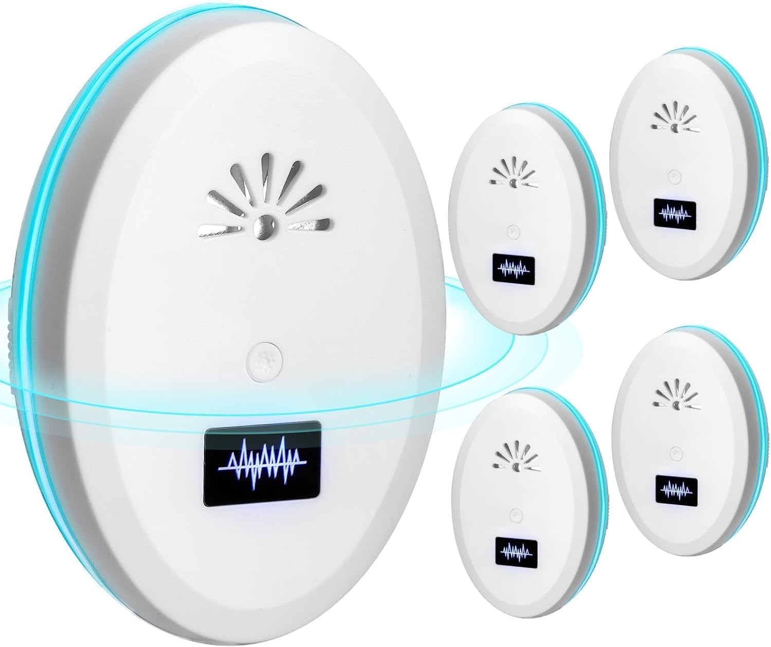 Ultrasonic Pest Mouse Repeller,4 Pack Rodent Mouse Rat Repellent,Spider Repellent Indoor,Insect Repellent Pest Ultrasonic Plug in,Mice Indoor Repellent,Rat Repellent for House