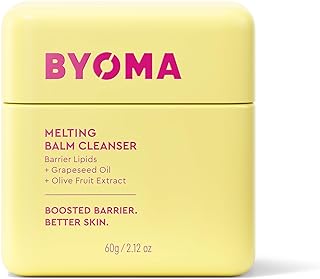 BYOMA Melting Balm Facial Cleanser - Buttery Soft Cleansing Balm for Skin Barrier Repair - Tri-Ceramide Face Wash for Sensitive Skin & All Skin Types - Deeply Hydrated Skin, No Oily Residue - 2.12 oz