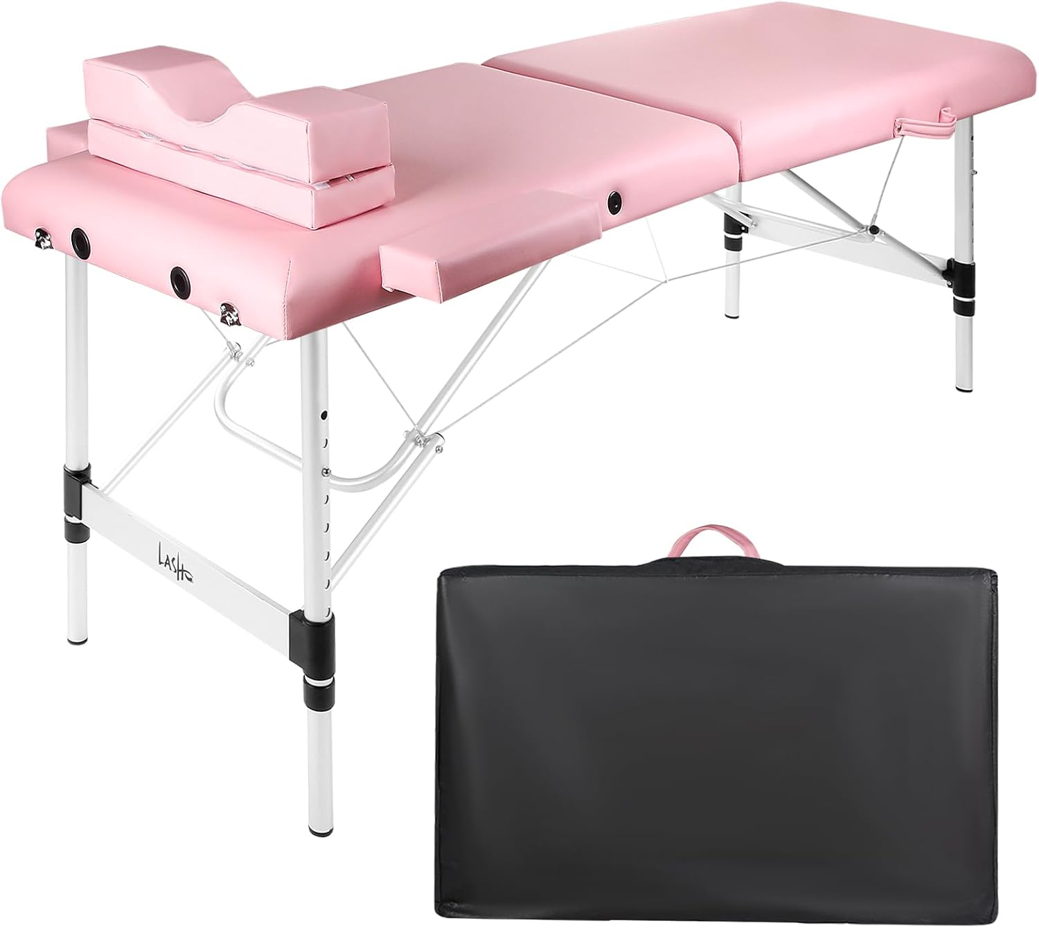 Masajeo Portable Lash Bed for Lash Extensions with Eyelash Pillow