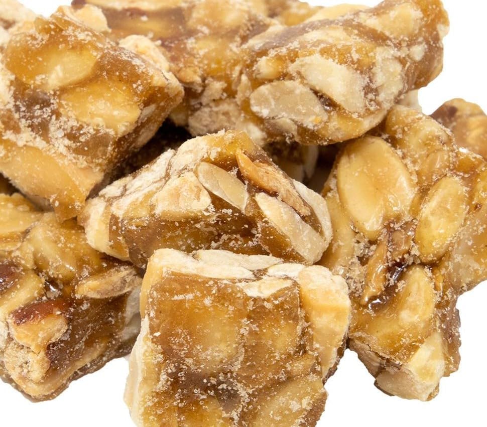 Old Fashioned Crunchy Peanut Squares - 1 lb in a Resealable Bag to Ensure Freshness