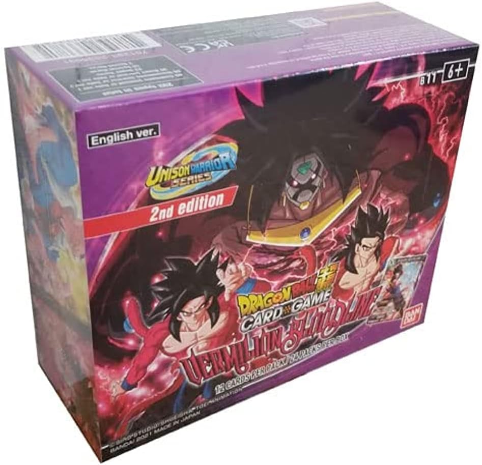 Dragon Ball Super Unison Warrior Series 2 Vermilion Bloodline Booster Box 2nd Edition