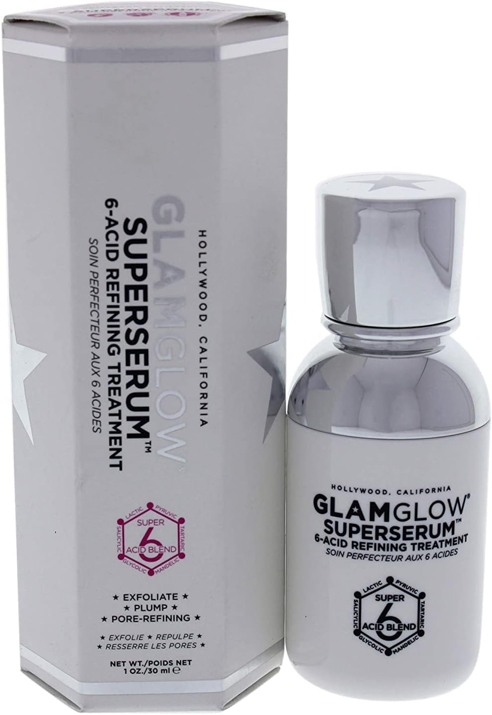 GLAMGLOW Superserum 6-Acid Refining Treatment 30ml, GG063