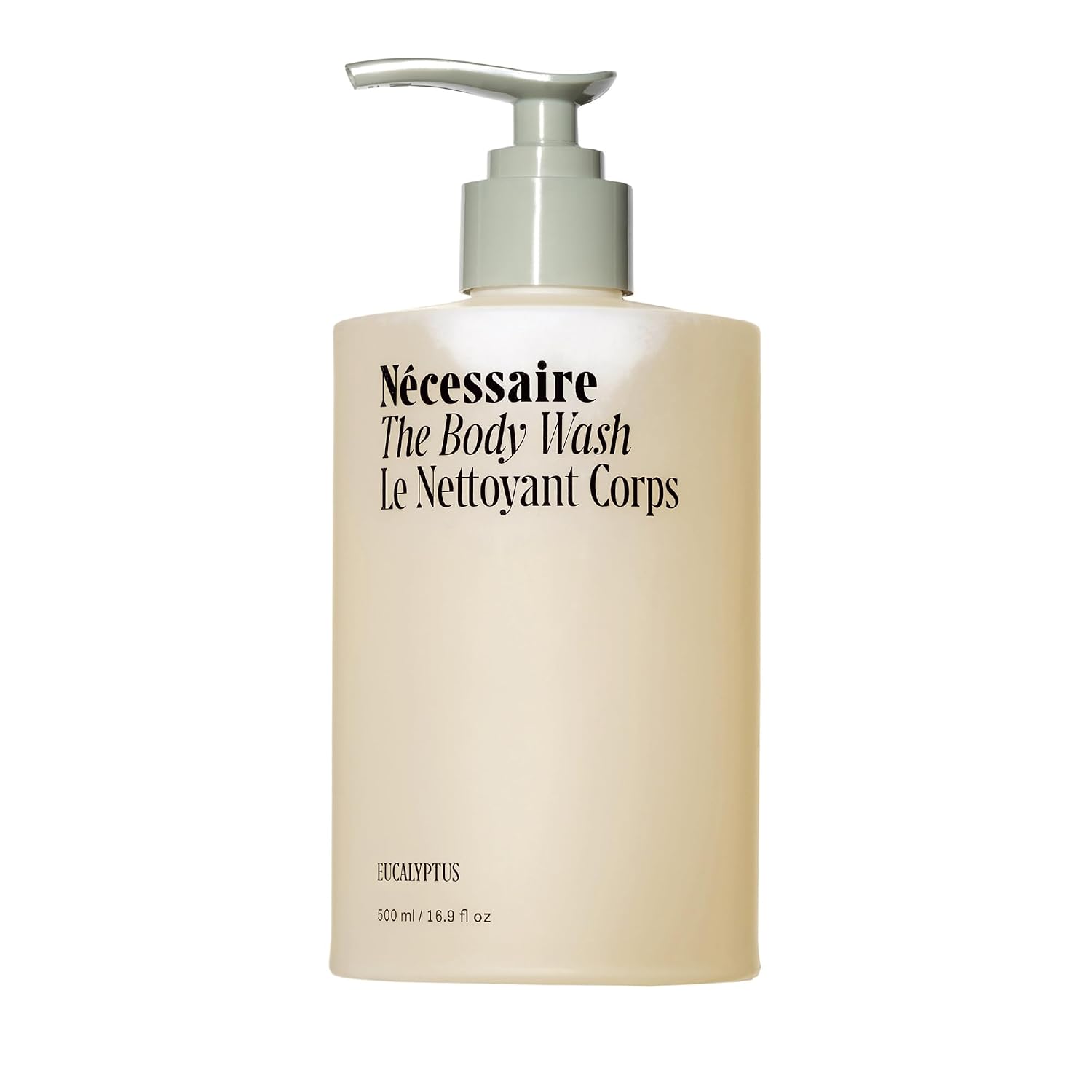 Nécessaire The Body Wash Eucalyptus — Multi-Oil Shower Gel Body Wash for Women + Men. Non-Comedogenic + Hypoallergenic for Sensitive Skin with Niacinamide. 500ml/16.9 fl oz