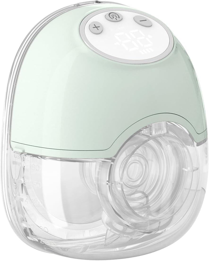 puruxe Breast Pump Wearable Electric Breast Pump Hands Free Design, 4 Modes 12 Settings, Portable Comfortable for Painless Pumping