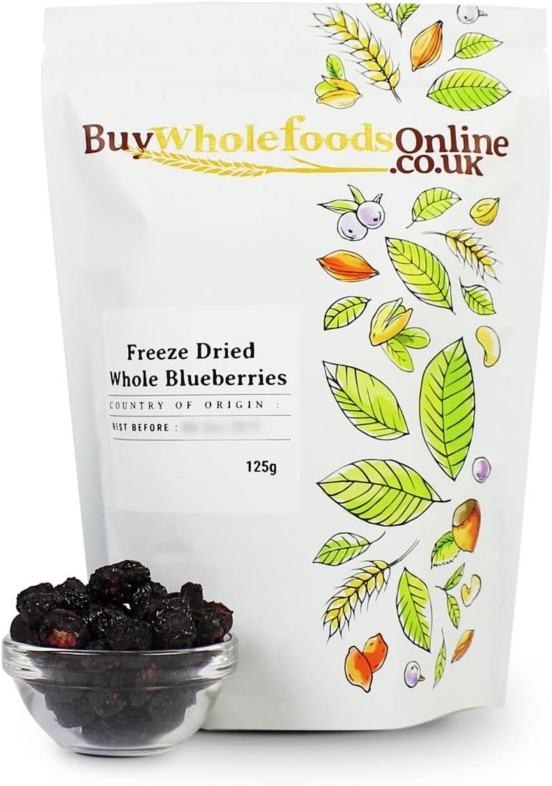 Freeze Dried Whole Blueberries 125g
