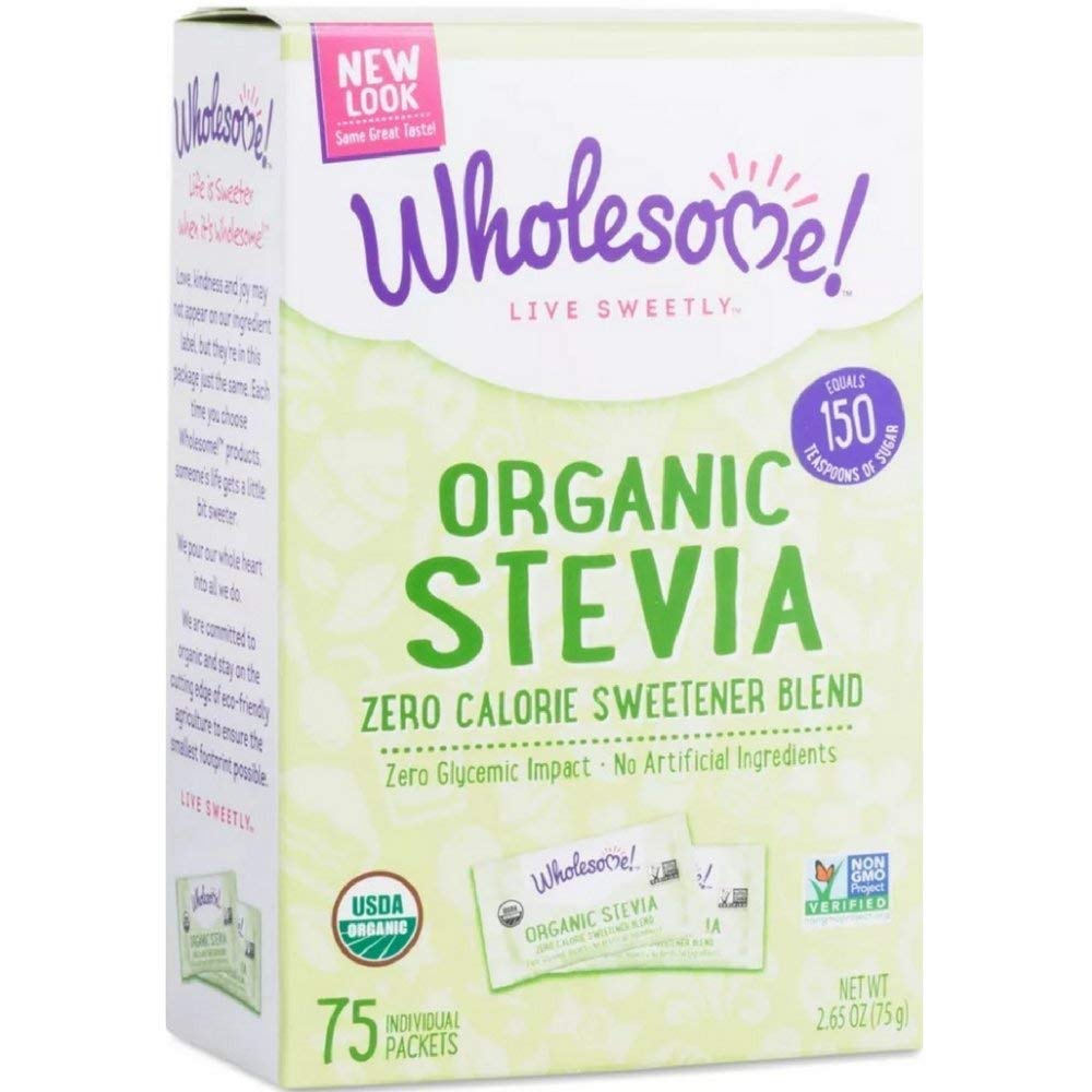 Wholesome Sweeteners Organic Stevia Packets - 75 CT Packaging may vary