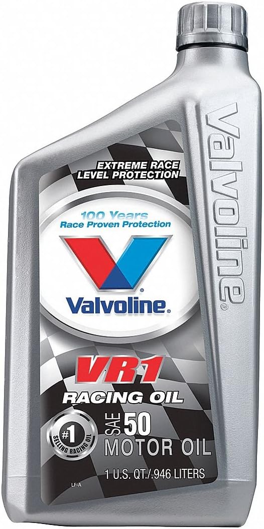 ValvolineMotor Oil, VR1, 50W, Conventional, 1 qt Bottle, Each