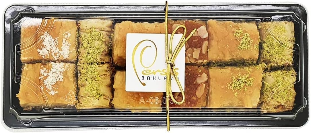 Persis Premium Mediterranean Baklava Gift Box - Traditional Baklava 250g - SALSA Certified (250g)