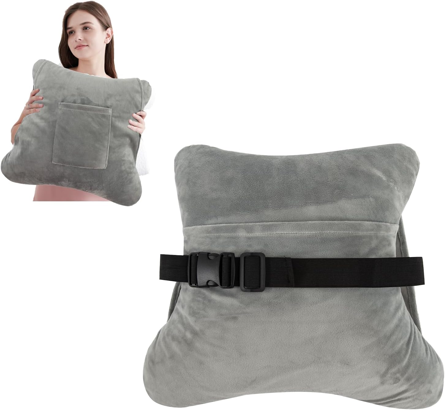 Mastectomy Pillow Hysterectomy Pillow,Comfy Shock Absorbing Lumpectomy Post Surgery Pillows With Pocket For Ice/Hot Packs for After Breast Cancer,C-Section Abdominal Surgery-Post Recovery Gift Women