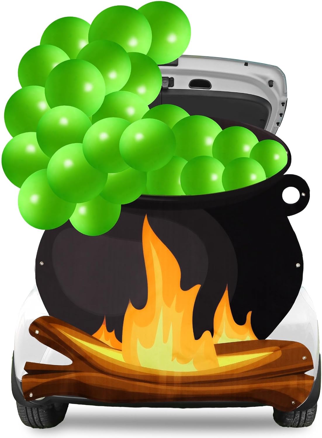 Panelee Halloween Large Witches Pot Trunk or Treat Car Decorations Kit Witch Cauldron Banner Decor Balloons Halloween Garage Door Witch Wizard Party Decorations for Home Yard Party Supplies