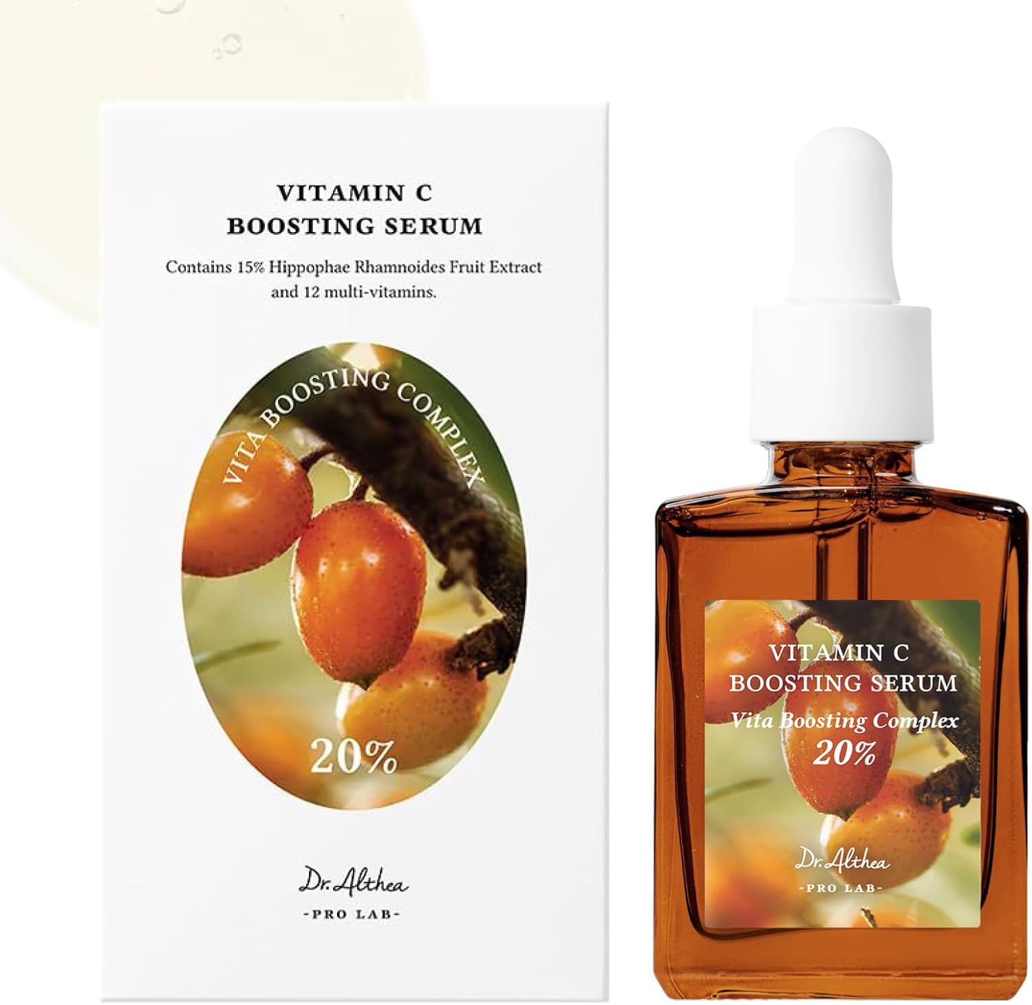 Dr.Althea Vitamin C Boosting Serum - 20% Vita Boosting Complex, 8 dIfferenct Hyaluronic Acid, Brightening, Antiaging, For Dark Spots, Uneven Skin Tone, Korean Skincare (DISCONTINUED)