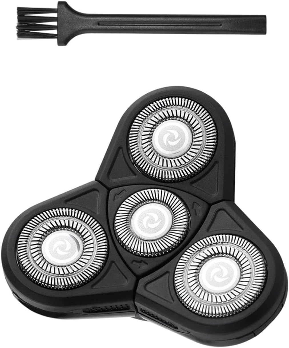 Shaver Heads 4 Heads Beard Cutter Replacement Easy Installs Electric Shaver Shaver Head For Head And Face
