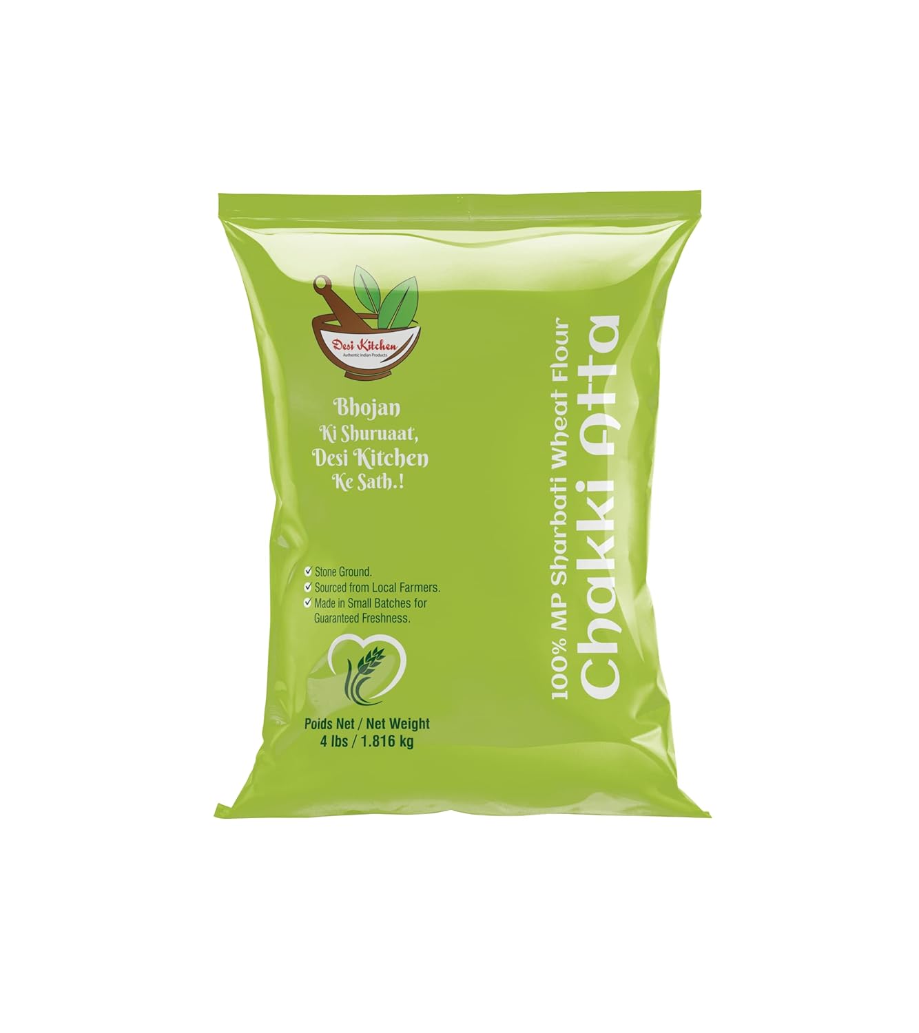 Desi Kitchen MP Sharbati Wheat Flour (Chakki Atta) 4lbs