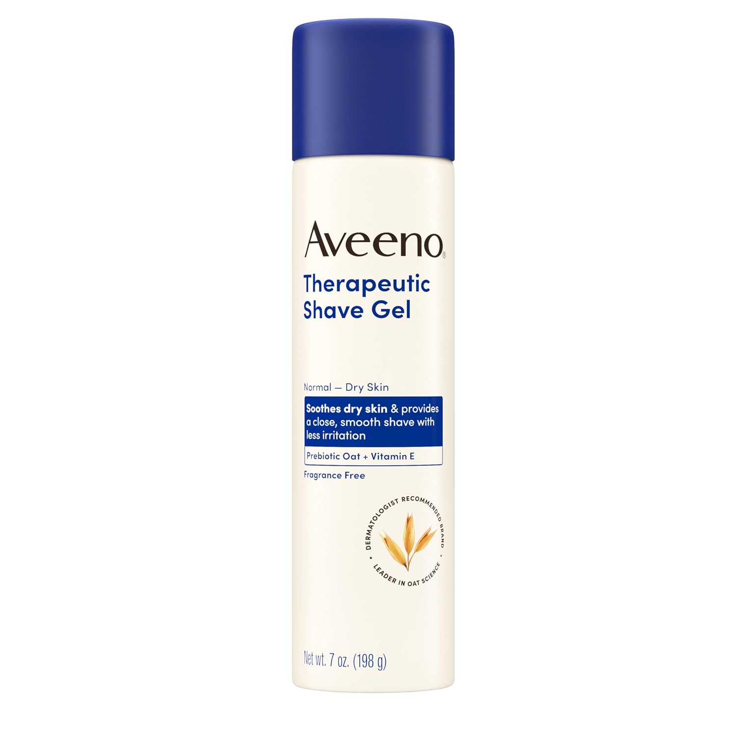 Aveeno Therapeutic Shave Gel for Women & Men, Fragrance-Free, 7 oz