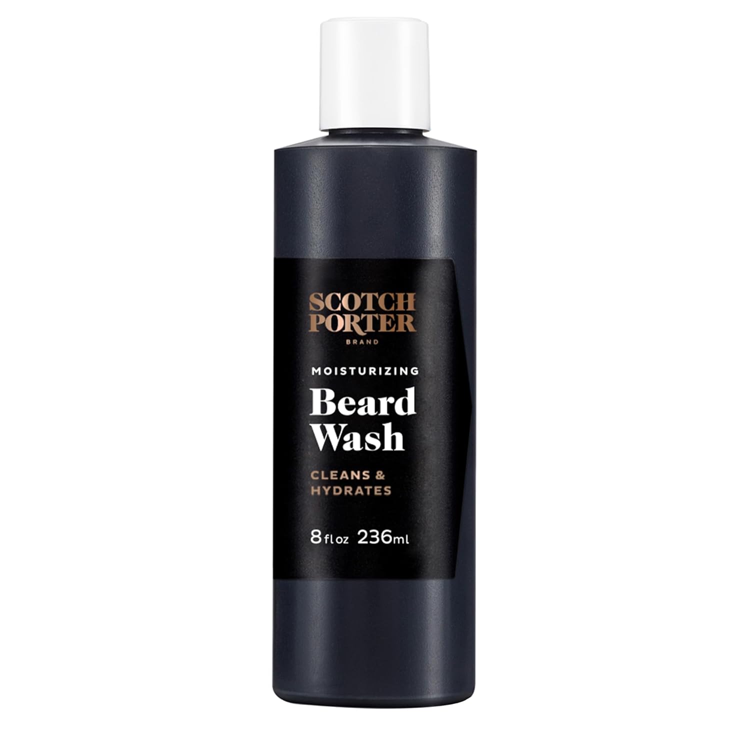 Scotch Porter Moisturizing Beard Wash – Cleanse, Refresh, Hydrate & Soften Coarse, Dry Beard Hair while Protecting Skin for a Fuller/Healthier-Looking Beard – Original Scent, 8 oz. Bottle