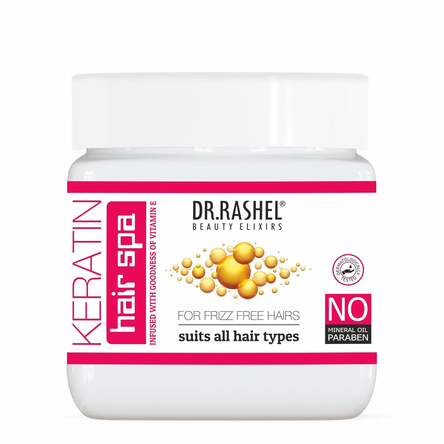 Keratin Hair Spa professional for frizz free hairs, creates protective barrier for hair, suits all hair type - 360ml / 12.1 Fl Oz