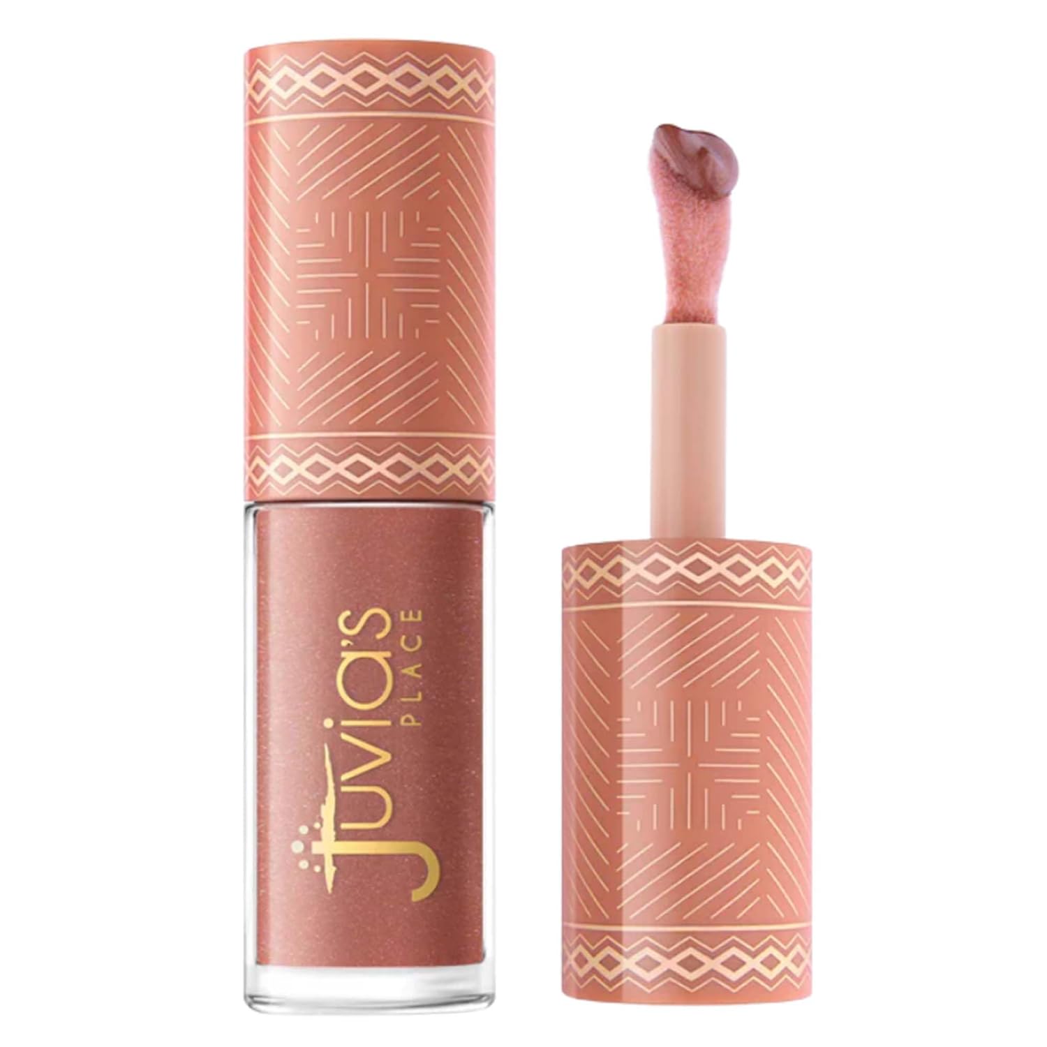 Juvia's Place Nubian Earth Glass Lip Gloss Mirage - Non-sticky Lip Gloss Makeup, Hydrating, Tinted, Shine & Glow Lip Makeup, Beauty & Personal Care Products for Lips