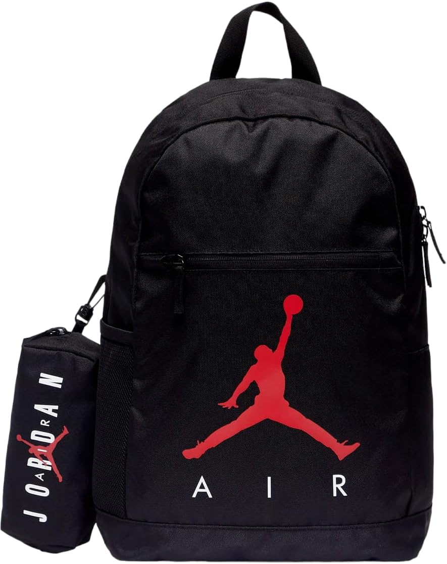 NIKE Air Jordan Backpack Size L, Black, Modern