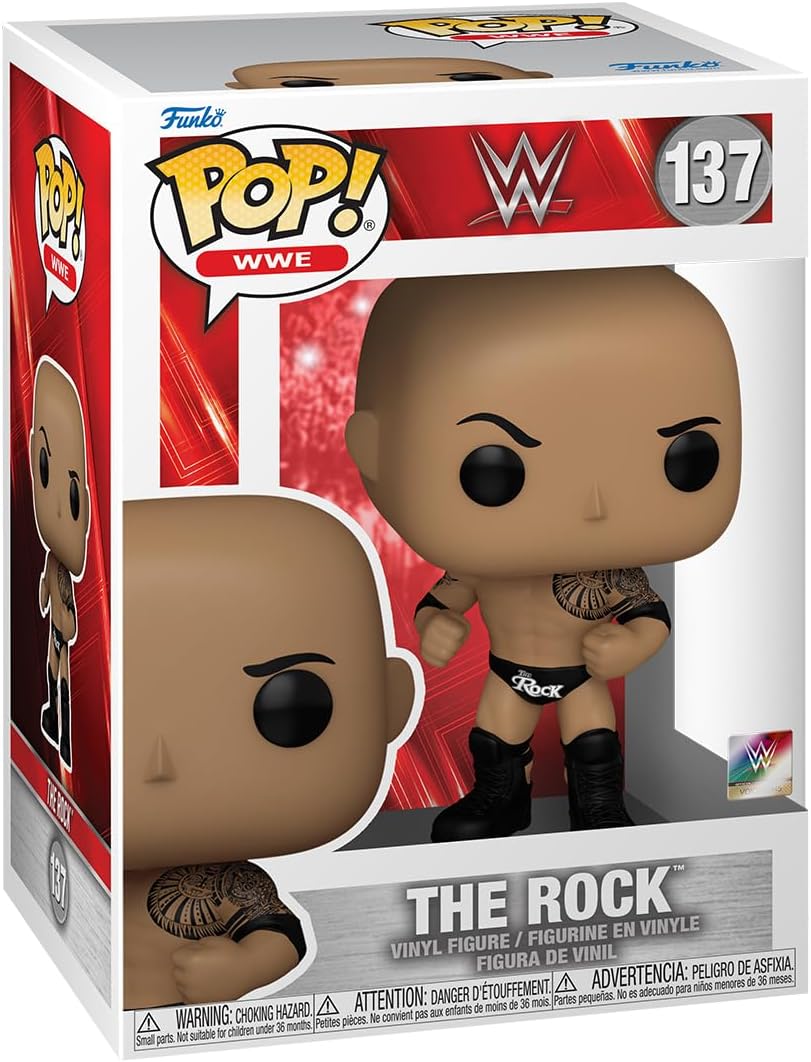 Funko Pop! WWE: the Rock - Dwayne "The Rock" Johnson - (final) - Collectable Vinyl Figure - Gift Idea - Official Merchandise - Toys Age 3+ for Kids & Adults - Sports Fans - Model Figure for Collectors