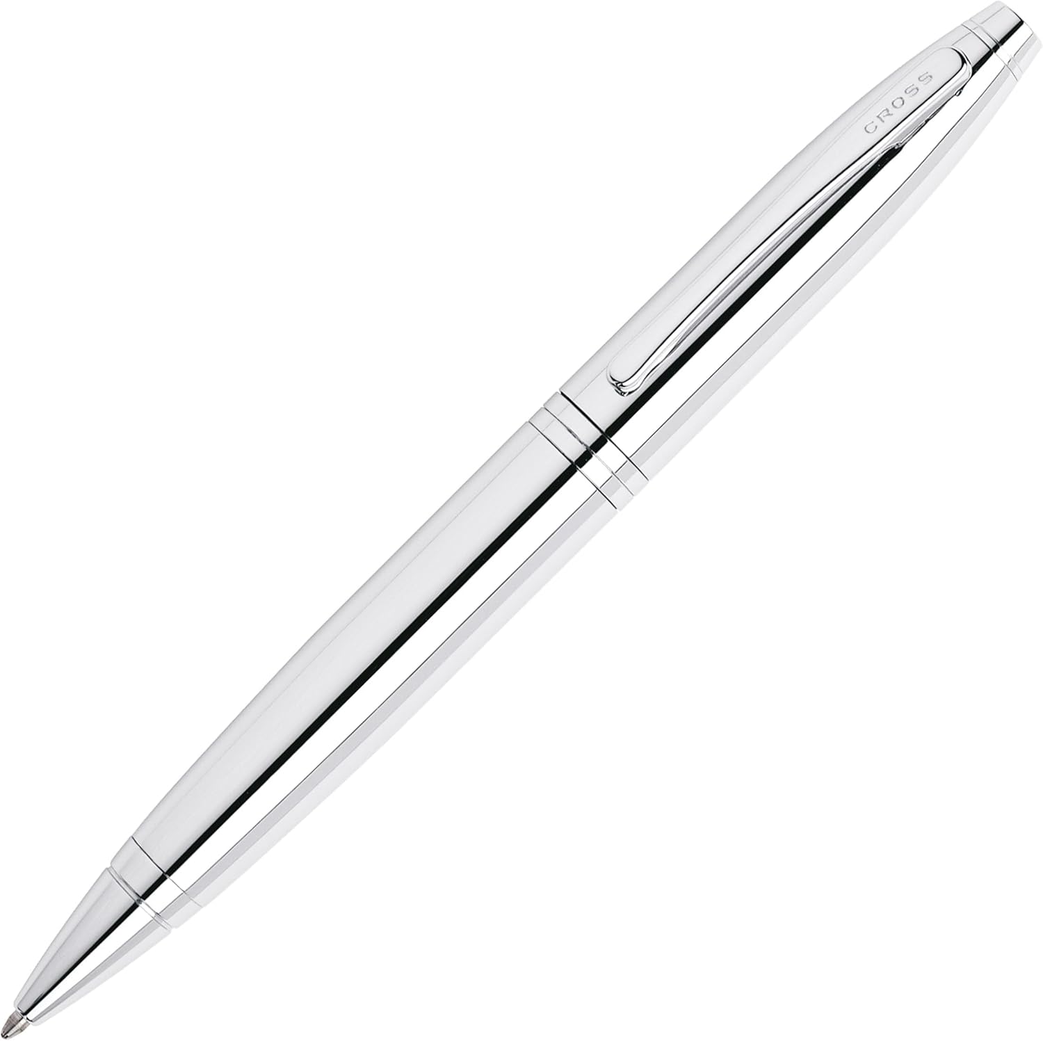 CROSS Calais Ballpoint Pen in Polished Chrome incl. Premium Gift Box – Refillable Medium Ballpen