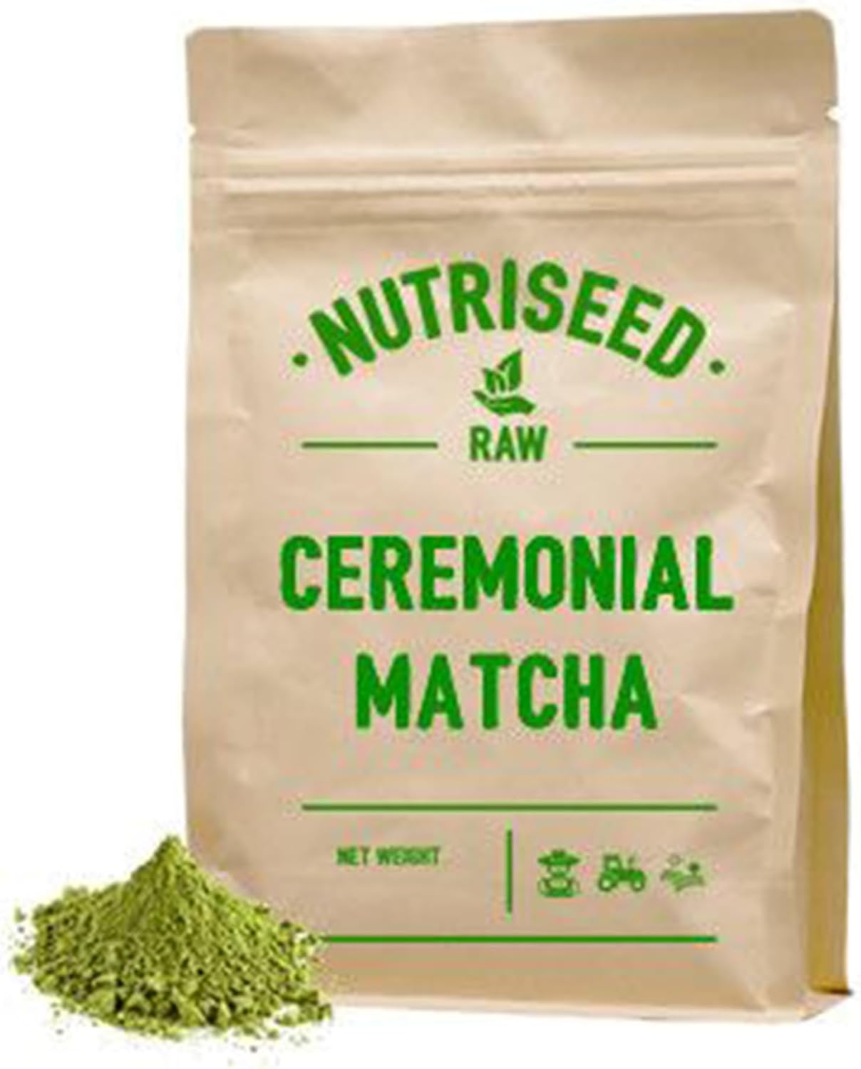 Nutriseed Matcha Green Tea Powder 50g - 100% Matcha Tea Powder, Rich in Antioxidants, L-Theanine & Fibre, Vitamins & Minerals, Boosts Energy, Cleanses Body, Vegan Friendly & Gluten Free, 25 Servings