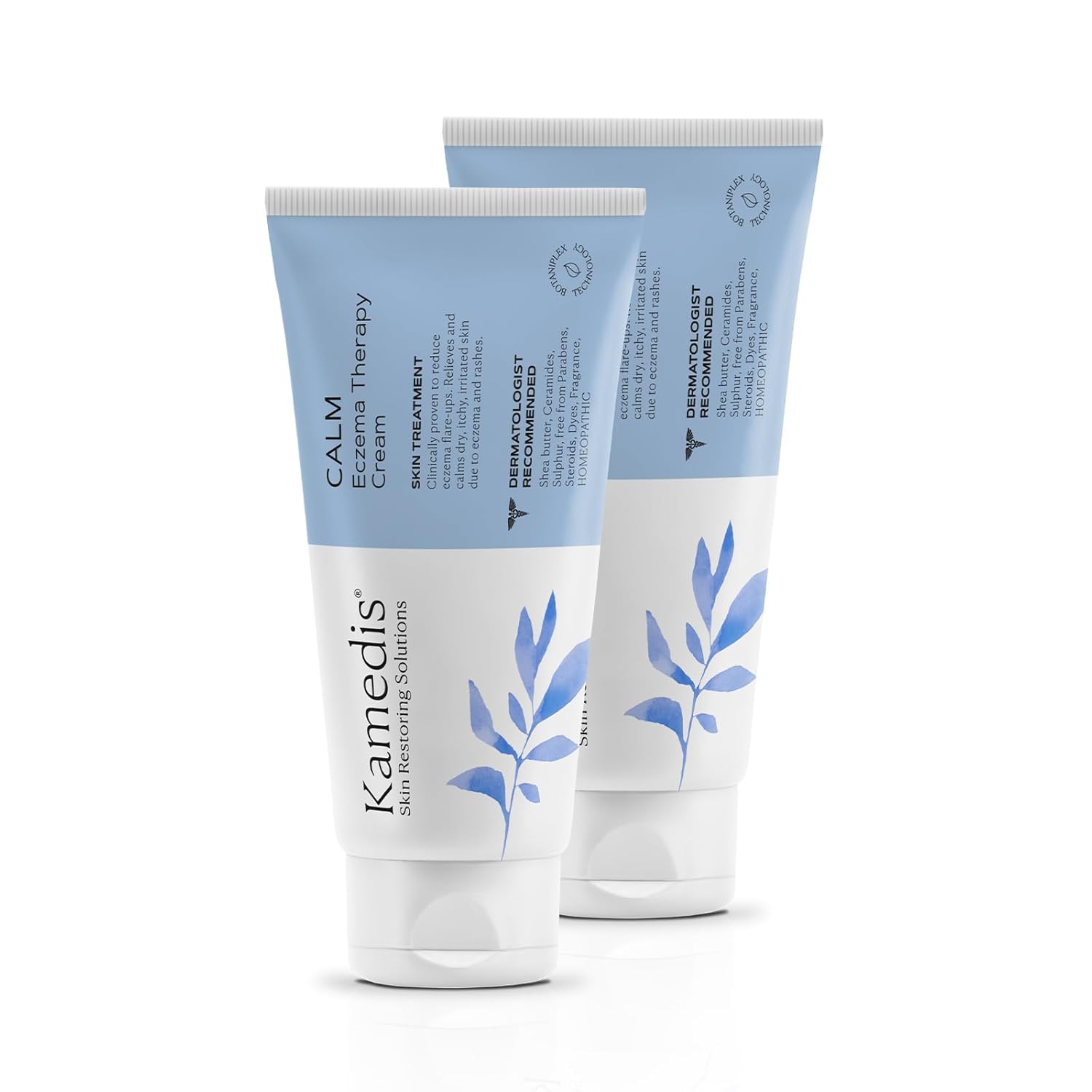 KAMEDIS Eczema Therapy Soothing Body Cream. Botanicals-Based. Clinically Proven For Itchy Relief, Dry, Irritated & Sensitive Skin. Dermatologist Recommended Moisturizing Treatment. Parabens Free - 2pk