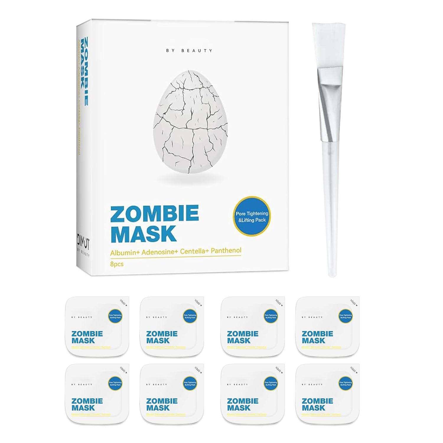 Zombie Facial Mask-2025 New Zombie Mask Skin Care, Hydrating Skincare Face Mask For Smooth Skin Repair,Pore Tightening & Lifting,Firming Skin Wash Off Face Mask (1 set)
