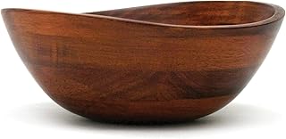 Lipper International Matte Wavy Rim Serving Bowl for Fruits, Salads, or Popcorn, Small, Cherry Finished