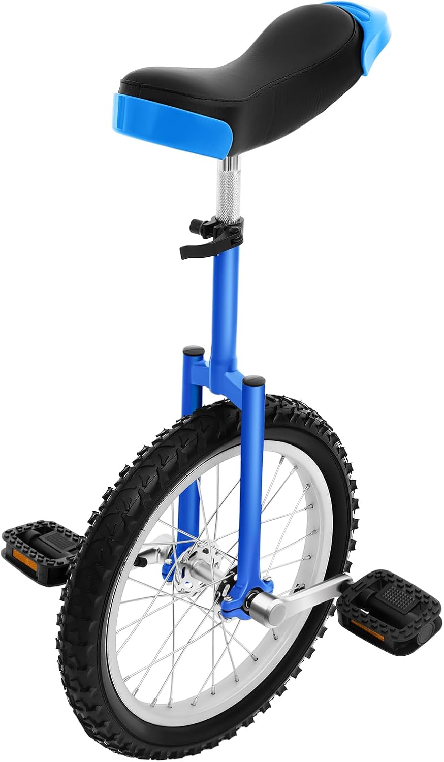 Outdoor Unicycle - 16 Inch & 24 Inch One-Wheel Bike with Adjustable Seat, Ideal Exercise Bicycle for Ages 7 to 60, Perfect for Outdoor Sports and Fitness Training