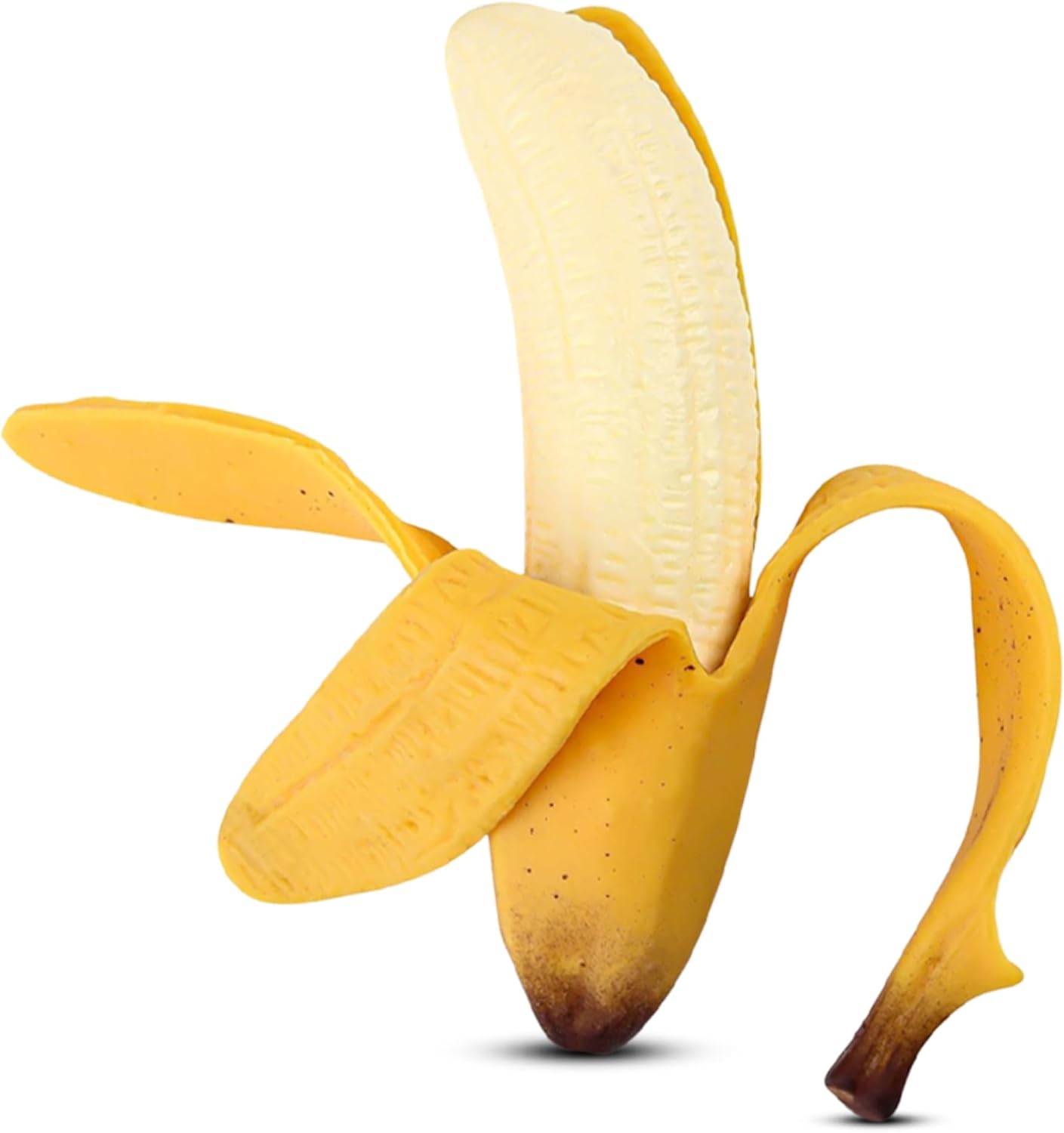 Realistic Banana Prop | Fake Banana | Artificial Banana | Banana Fruit Replica | Banana Decor | Squishy | 7" (Banana)