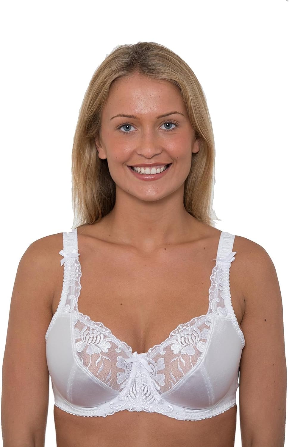 Gemm Ladies Large Bosom Bra Underwi Firm Control Bra D-J Cup