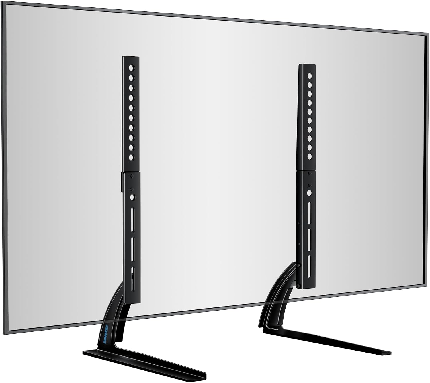 BONTEC Universal Table Desk TV Stand, 22-65 Inch, Height Adjustable, 50 kg