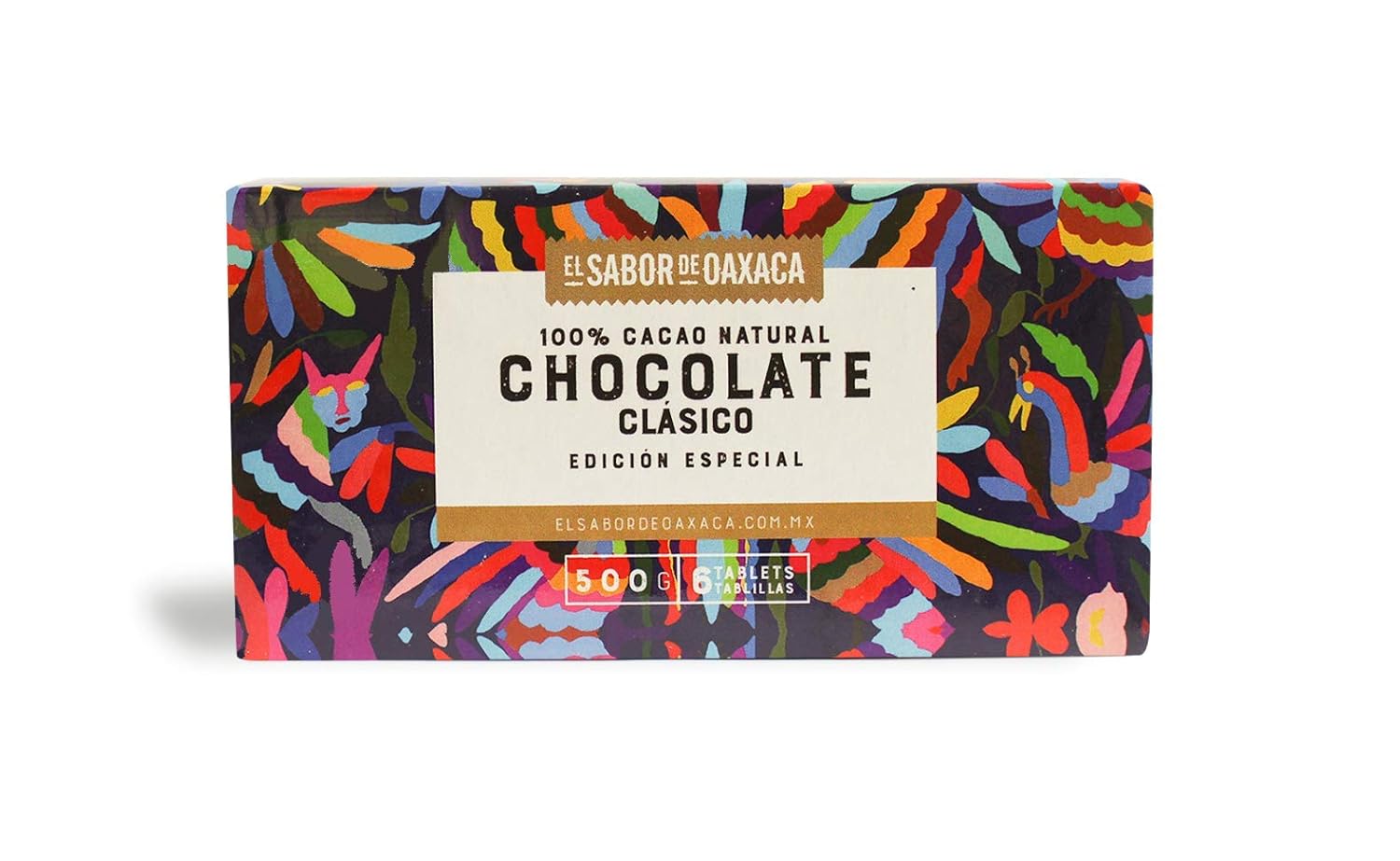 El Sabor de Oaxaca, Hot Chocolate PREMIUM, 6 Tablets of authentic Mexican Hot Chocolate, Gourmet Artisan Product (6 tabs, 17.6 Oz)