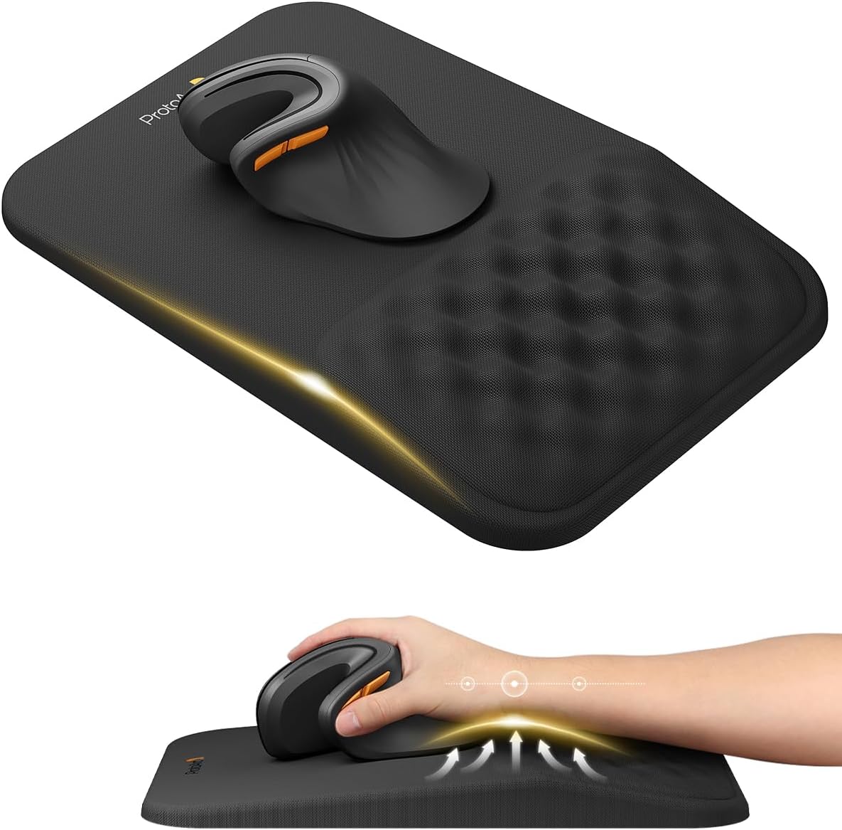 ProtoArc MP50 Ergonomic Mouse Pad with Wrist Support, Memory Foam