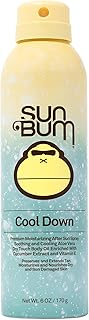 Sun Bum Cool Down Aloe Vera Spray | Vegan After Sun Care with Cocoa Butter to Soothe and Hydrate Sunburn Pain Relief | 6 oz