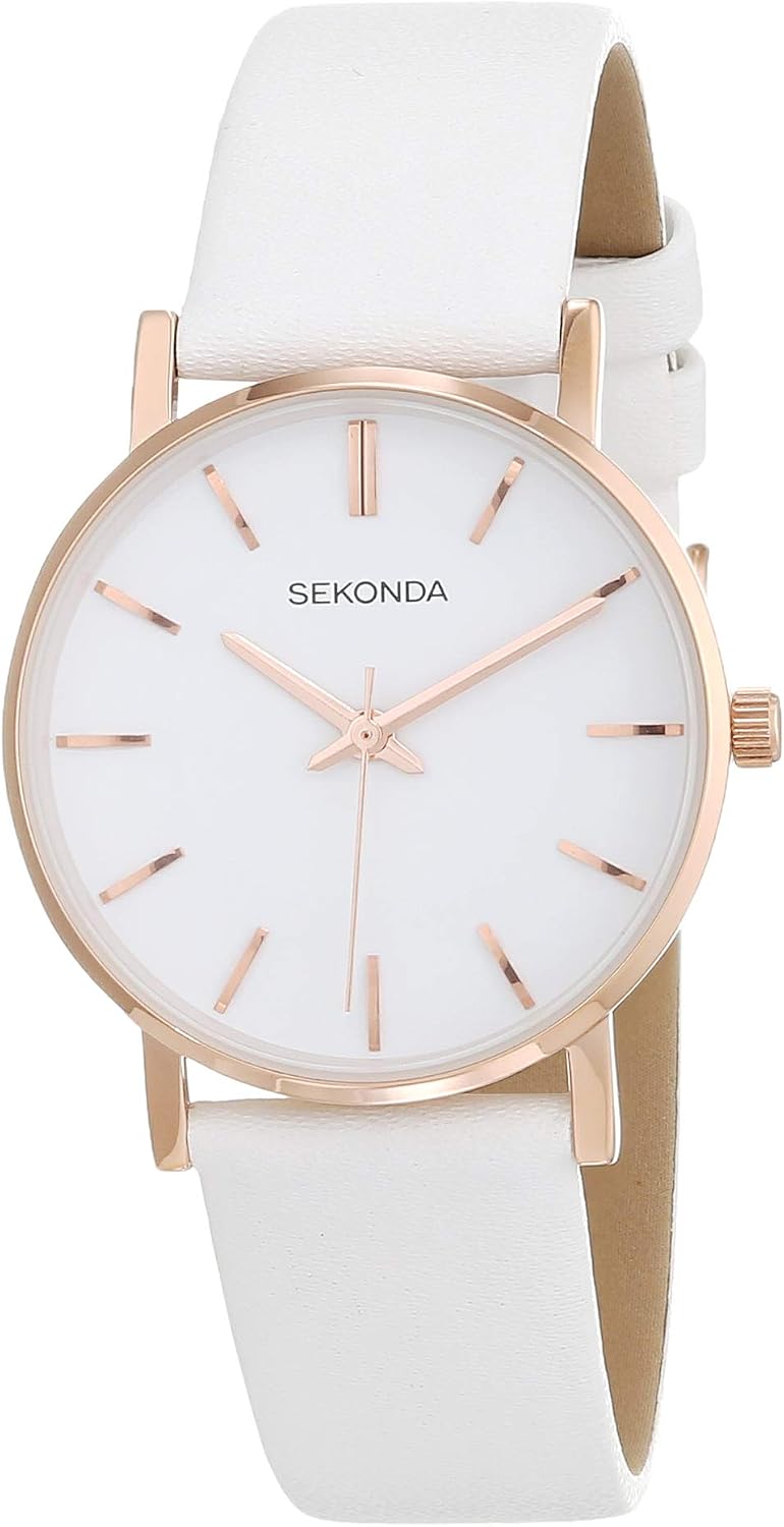 Sekonda Womens Analogue Classic Quartz Watch with Leather Strap
