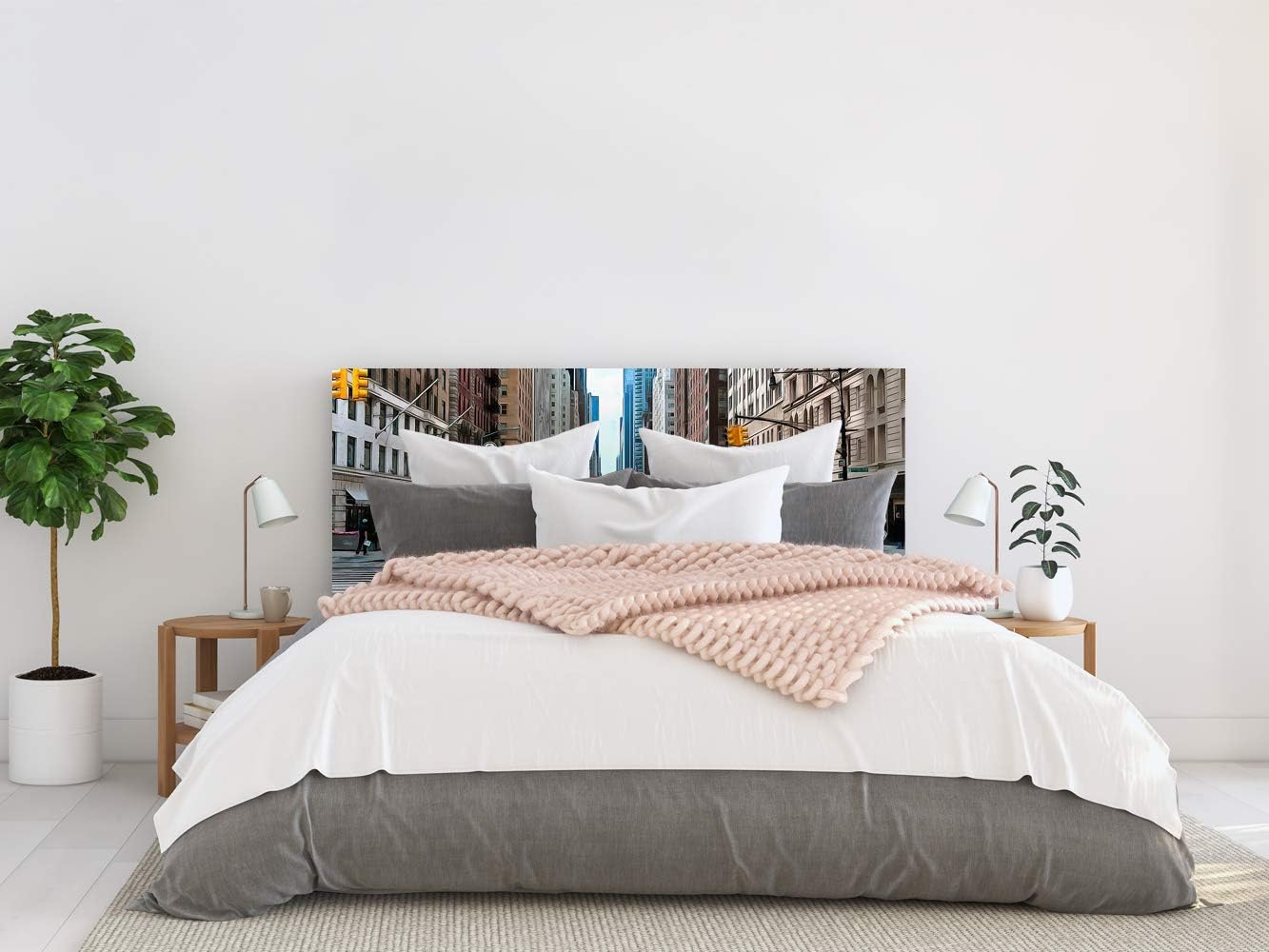 Headboard Bed PVC/Pegasus/Bee Nest New York Various Lightweight, Elegant, Sturdy and Economical Headboard 150x60cm