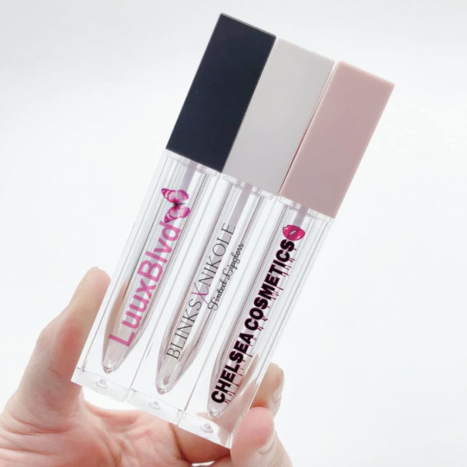 Customized 100 Pieces Clear Labels Private Personalized Lip Gloss Cosmetics etc. Waterproof Sticker. (2.5 x 6 CM)