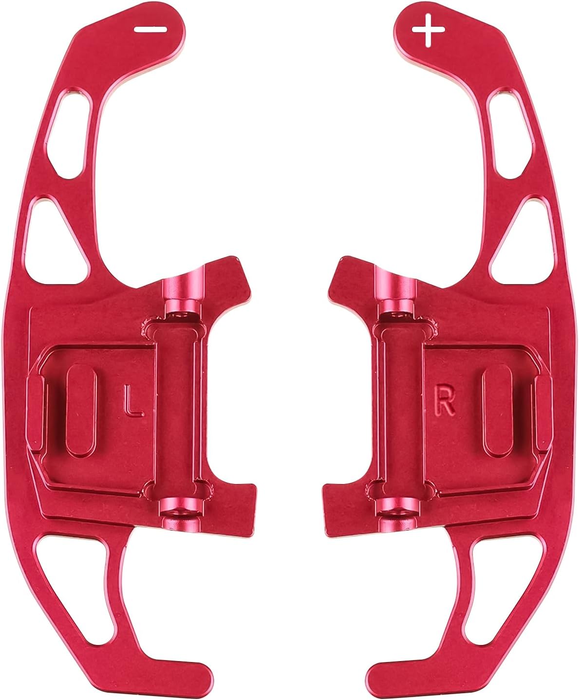 Paddle Shifter Extension, Aluminum Metal Steering Wheel Paddle Shifter for GOLF GTI R GTD GTE MK7 (red)
