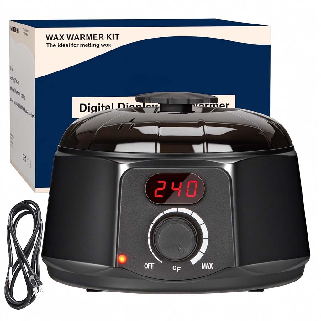 Professional Wax warmer for hair removal, Digital 16oz Wax Melting Pot with See through lid, Waxing Machine for Beginners, Face, Leg, Body, Bikini