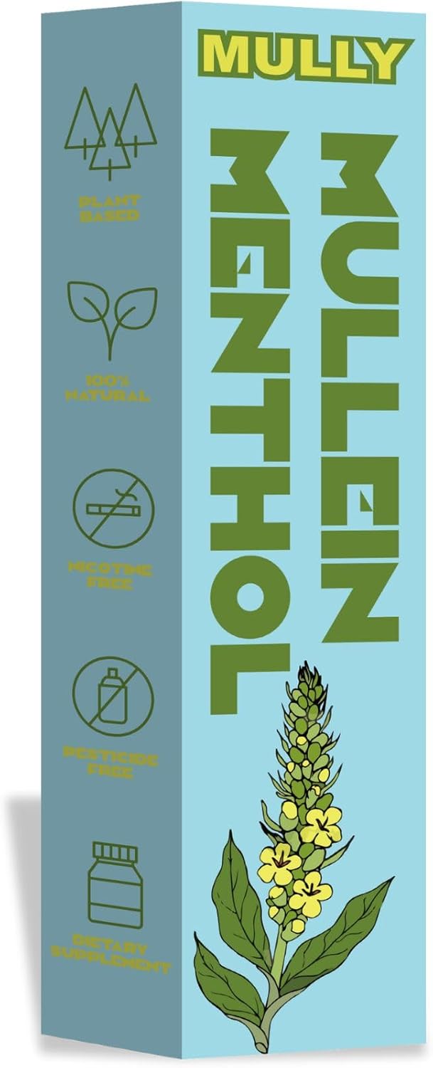 Mullein Herbal Diffuser Pen, Thyme and Menthol, Smoking Alternative, Replace Bad Habit's, Menthol Breathe