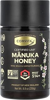 Comvita Manuka Honey (UMF 15+, MGO 514+) New Zealand’s #1 Manuka Brand | Superfood for Gut & Immune Support | Raw, Wild, Non-GMO | 8.8 oz