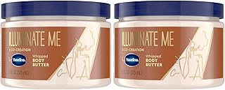 Vaseline Lotion - Illuminate Me Body Butter, Whipped Shea Butter Co-Created with Black Women for Luminous, Glowing Skin, Moisturizing Lotion for Extremely Dry Skin, Scented, 11 Oz Ea (Pack of 2)